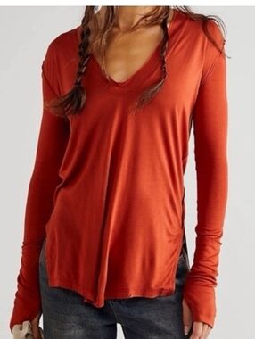 NWT Free People Fresh & Clean Long Sleeve Top